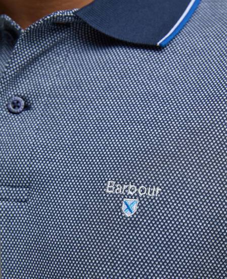 Hanswell Tailored Short-Sleeved Polo Shirt Navy