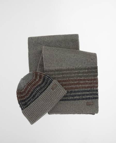 Branton Beanie and Scarf Gift Set Midnight Oak