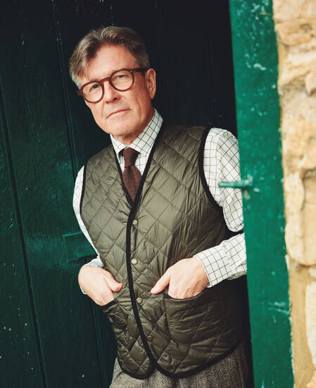Modern Quilted Waistcoat Olive