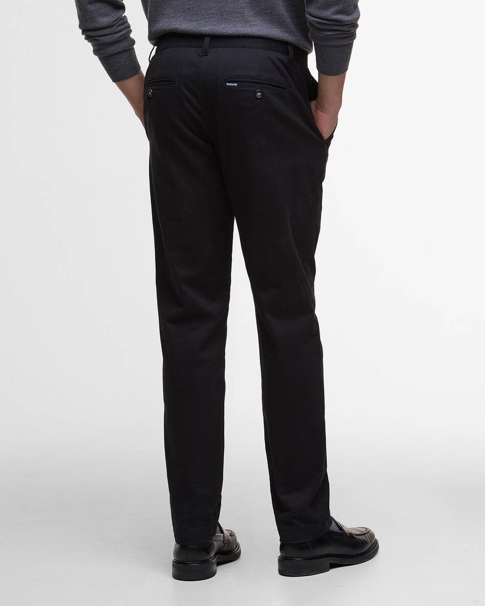 Sueded Sateen Slim Trousers