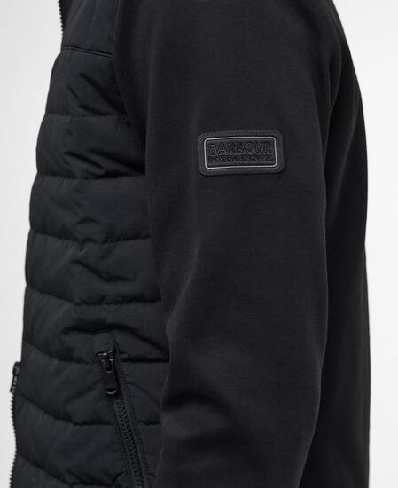 Felpa Collins con trapuntatura orizzontale Black
