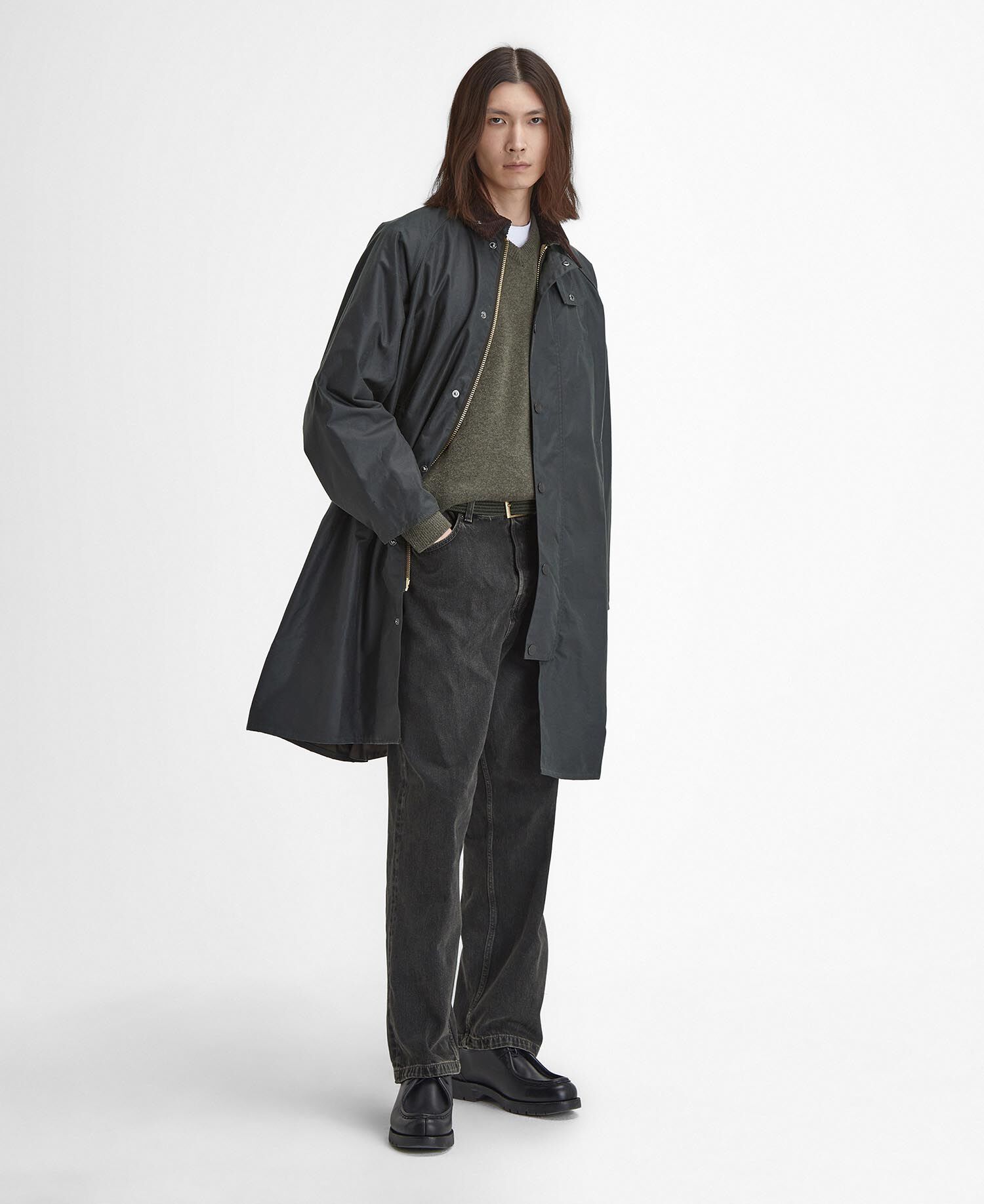 Buy Modified Exmoor Waxed Coat for GBP 299.00 | BARBOUR_GB