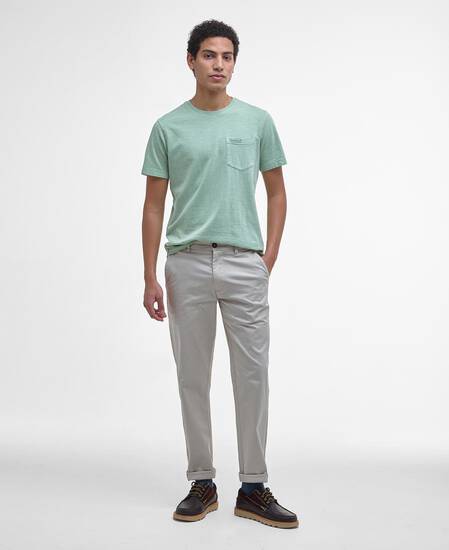 T-shirt con taschino tinta con pigmenti Seagrass T-shirt con taschino tinta con pigmenti Seagrass