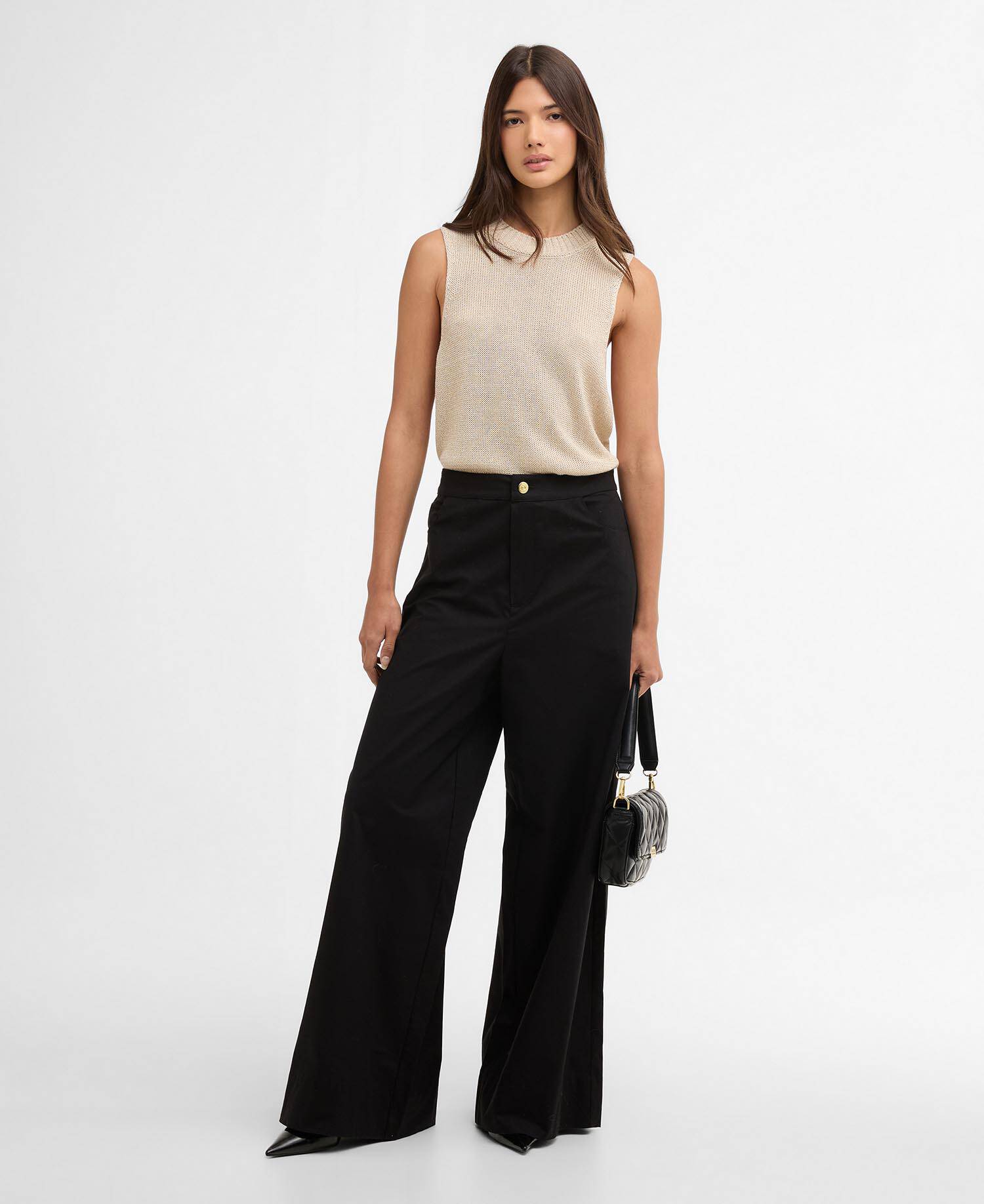 Valencia Knitted Vest Ecru image number 1