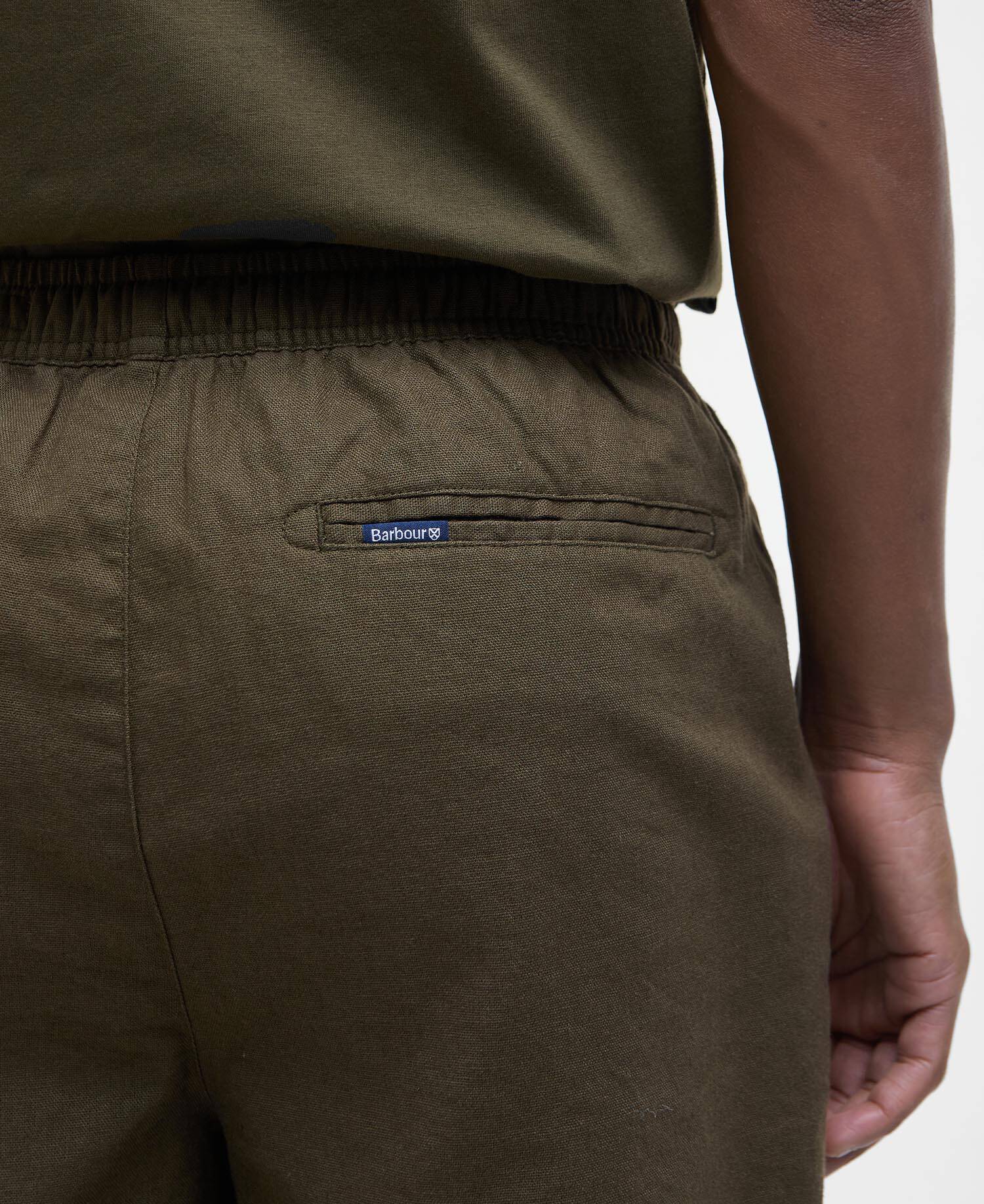 Cotton Linen Relaxed Shorts image number 5