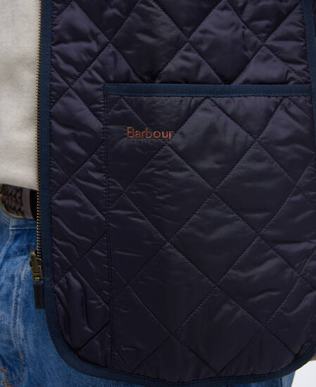 Quilted Zip-In Liner Navy-Dress