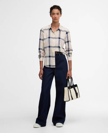 Bredon Regular Long-Sleeved Shirt Cherry Blossom Tartan