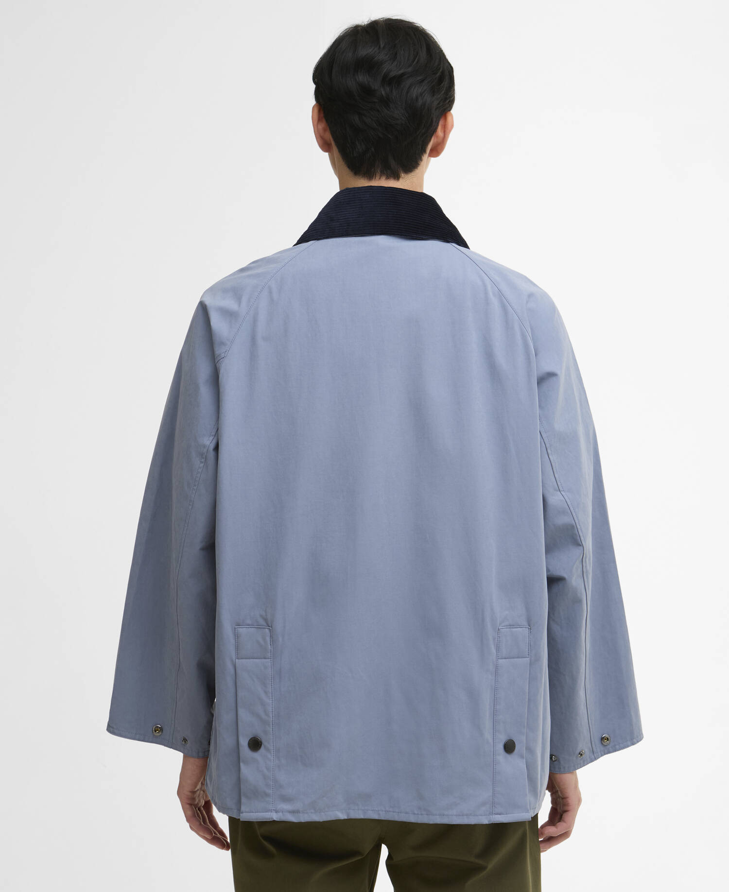 Peached Oversized Bedale Casual Jacket Washed Blue image number 2
