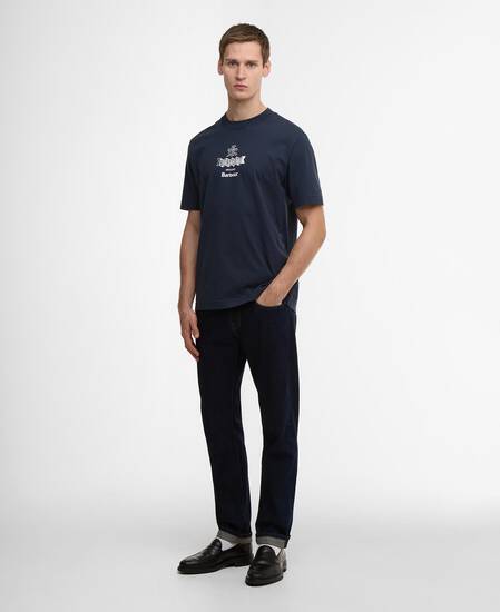 Barbour x Baracuta Vinyl Oversized T-Shirt Navy
