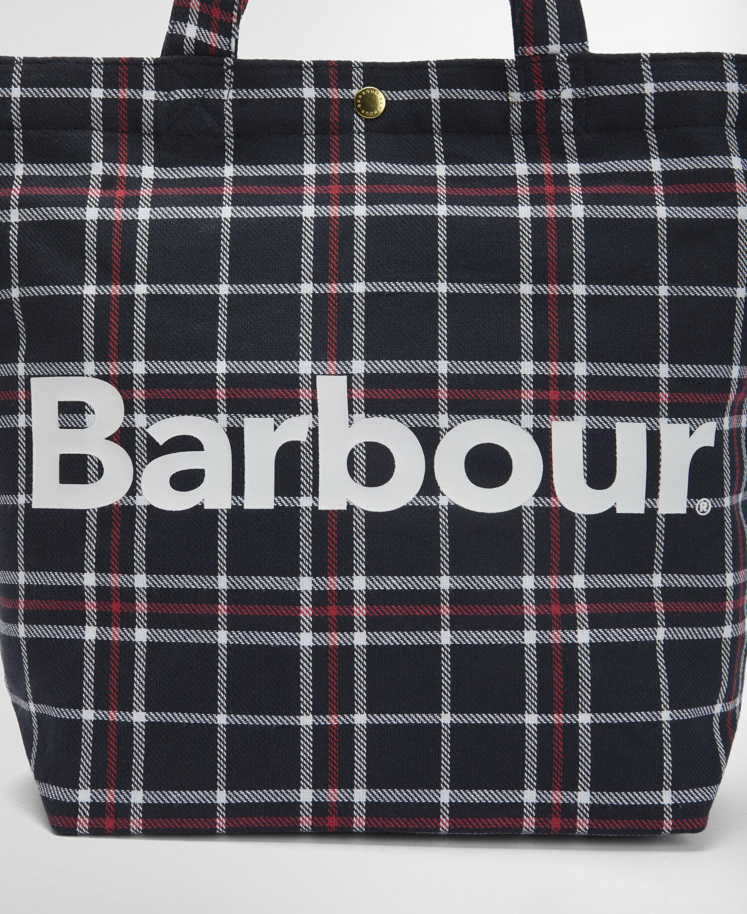 Mini Telfield Tartan Tote Navy/Red Check