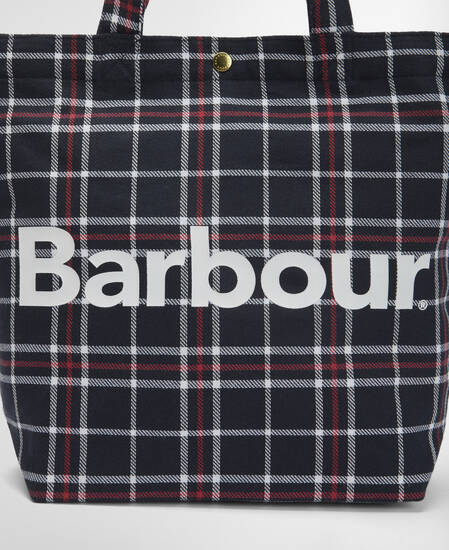 Tote Bag Mini Telfield Tartan Navy/Red Check