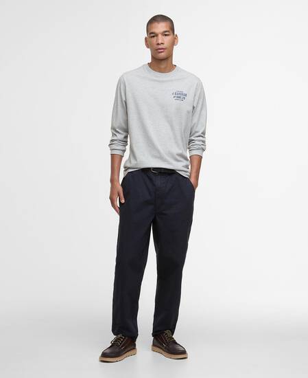 Pointer Long-Sleeved Graphic T-Shirt Grey Marl Pointer Long-Sleeved Graphic T-Shirt Grey Marl