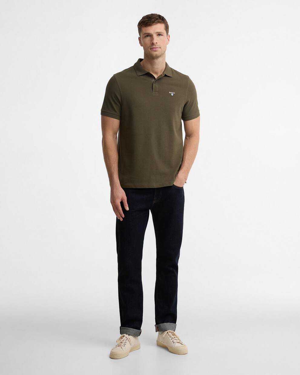 Polo Sports leggera Bleached Olive