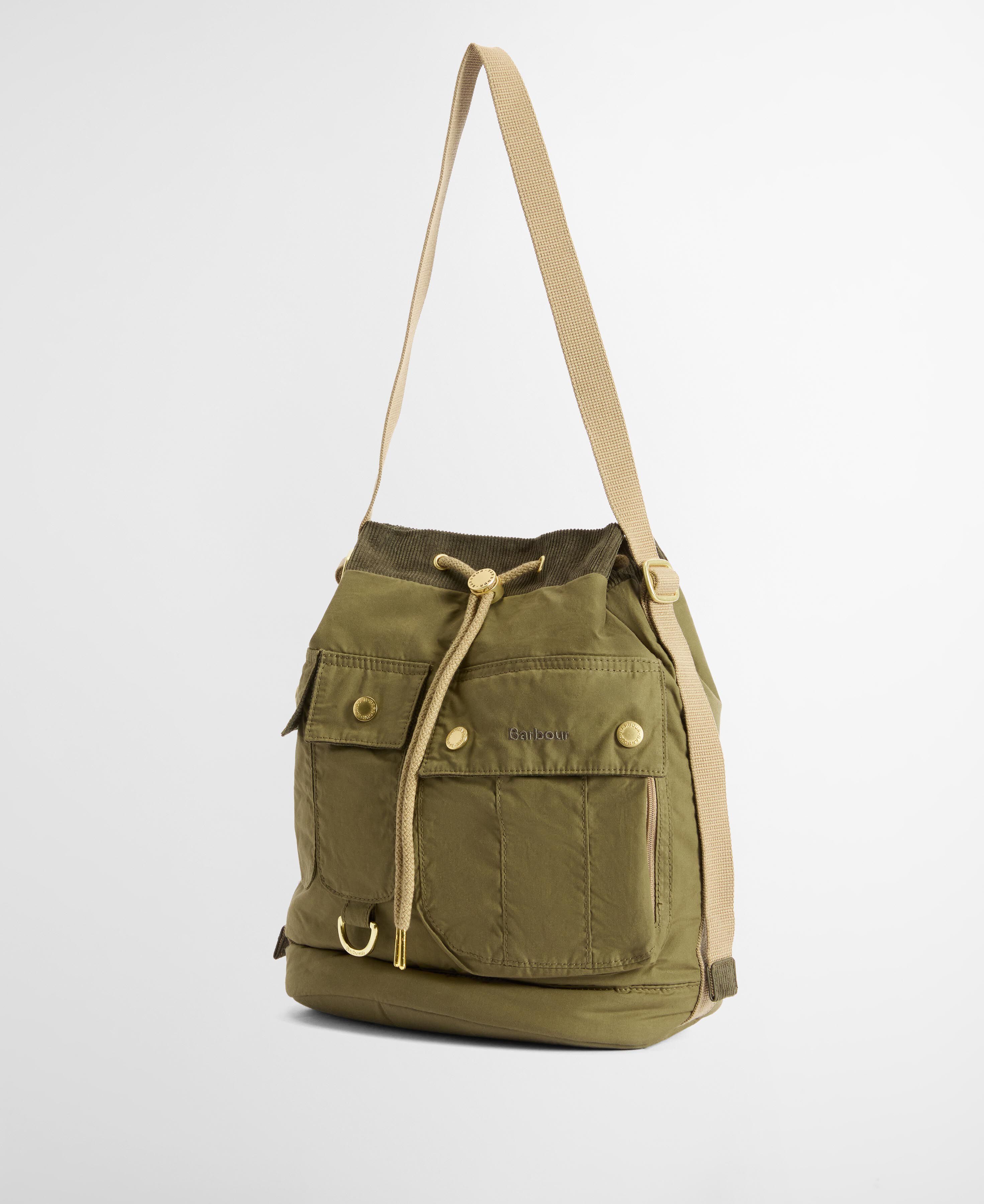 Borsa tote con coulisse Mia Dusky Green