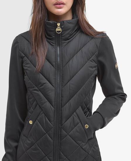 Natalia Quilted Sweatshirt Black