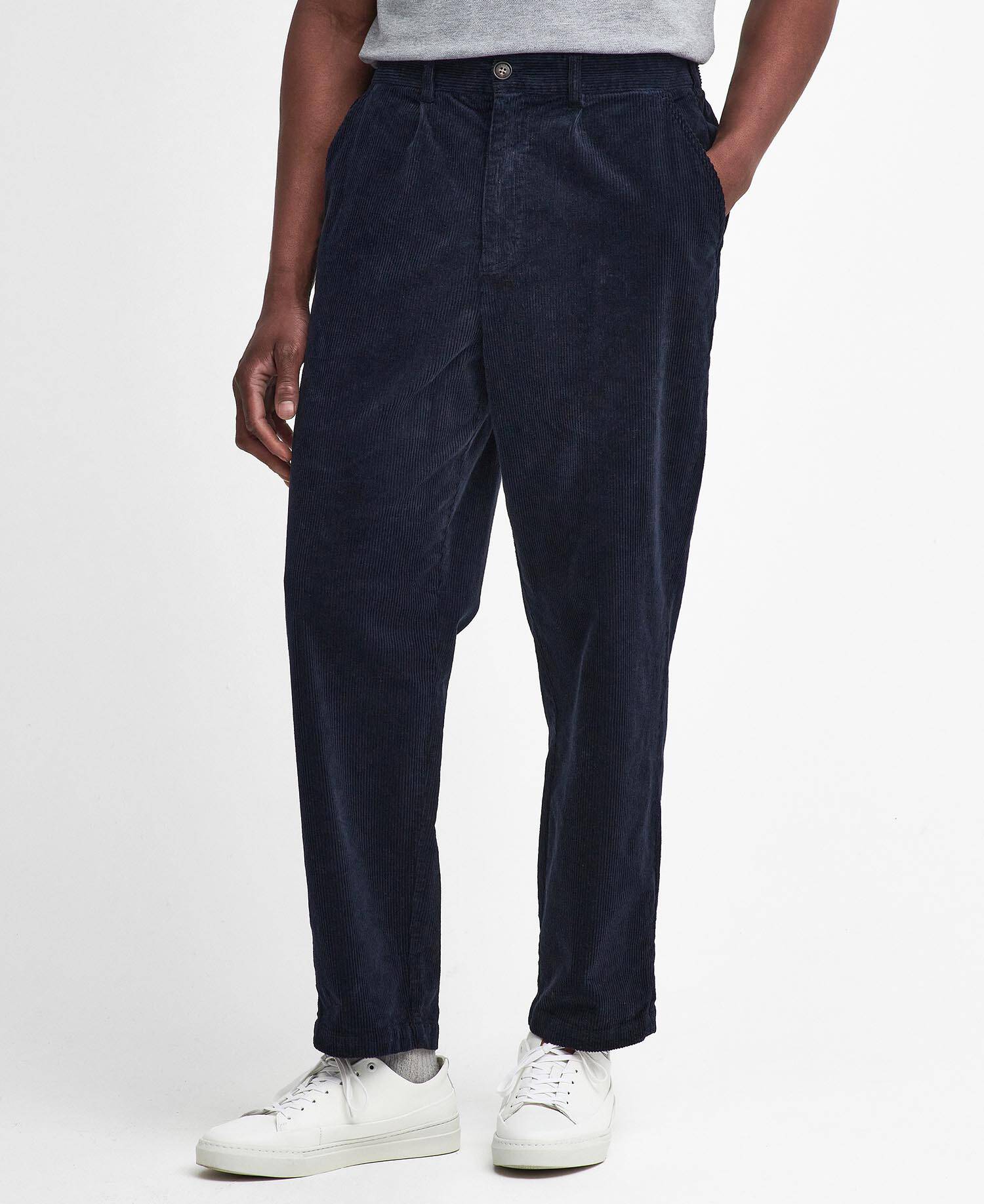 Stretch Cord Relaxed Trousers image number 1