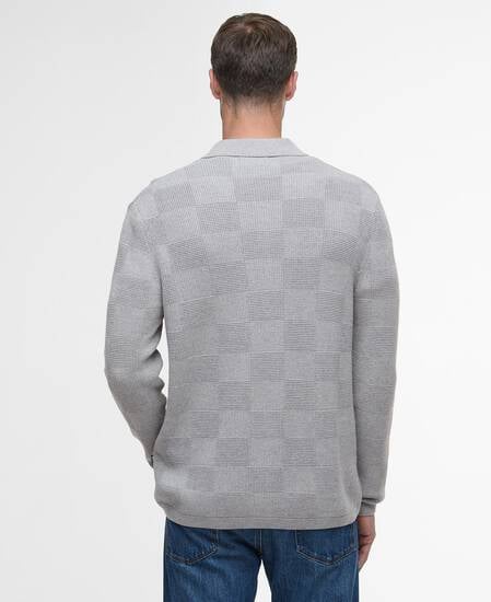 Falton Knitted Cardigan Grey Marl