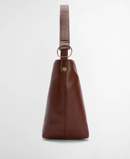 Cedar Leather Bucket Bag Brown