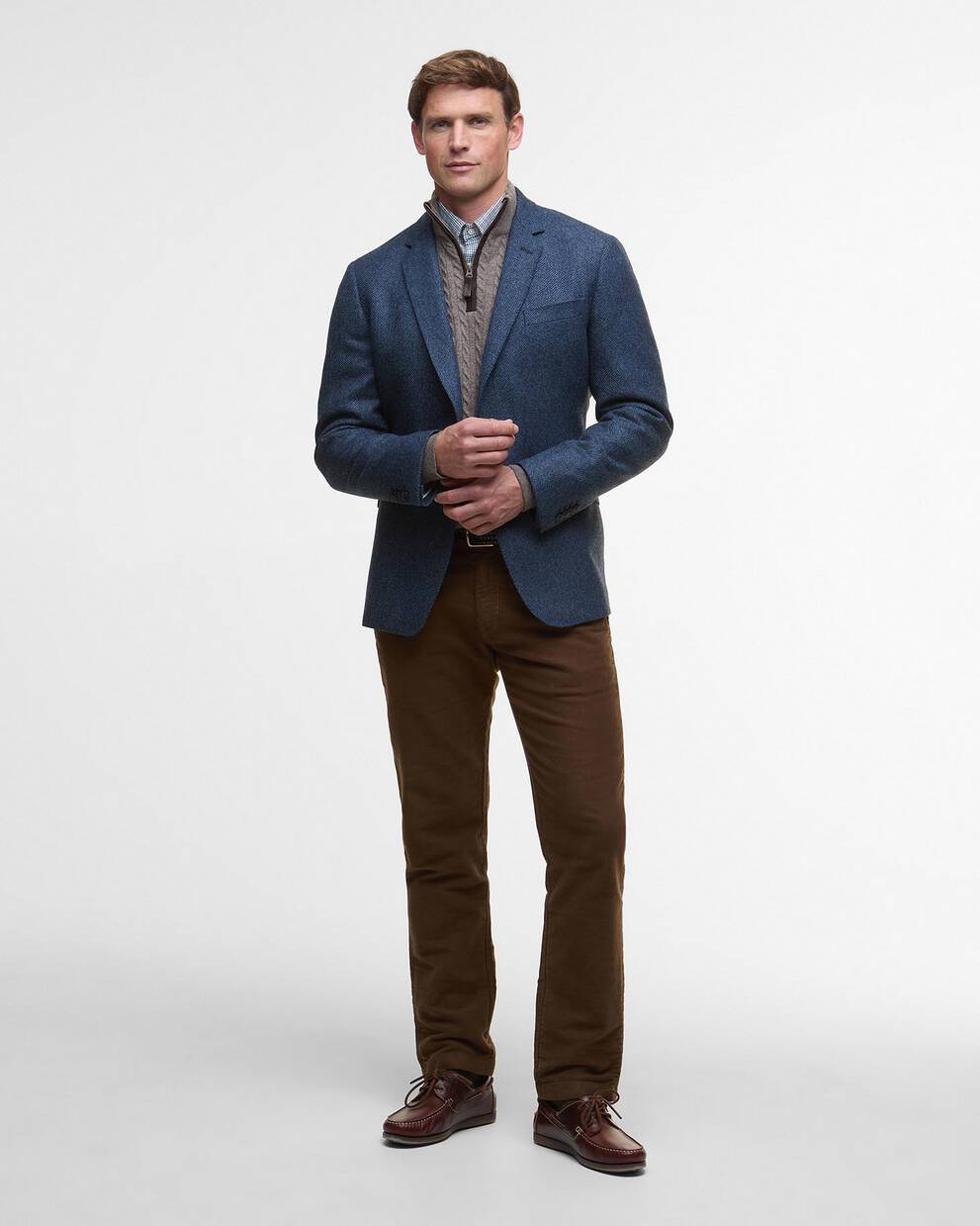 Blazer con motivo a spina di pesce Firth Moons