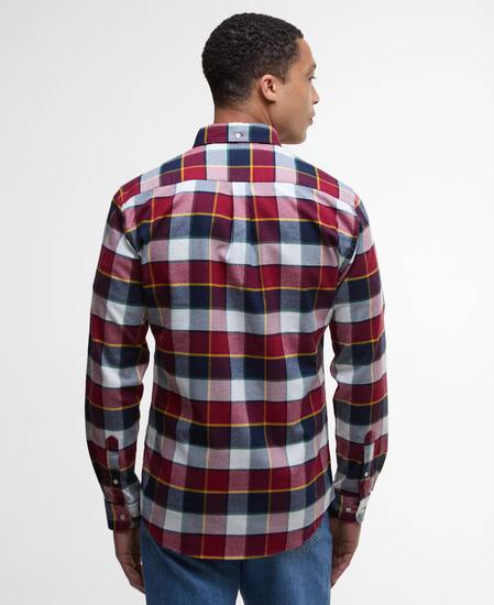 Valley Tailored Long-Sleeved Shirt Red