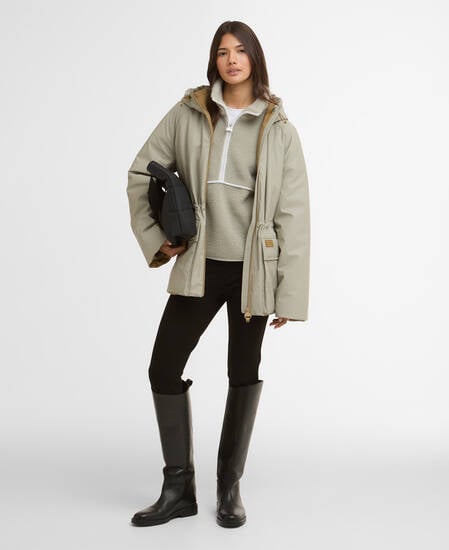 Jourdaine Showerproof Jacket Glacier Grey/Antique Bronze