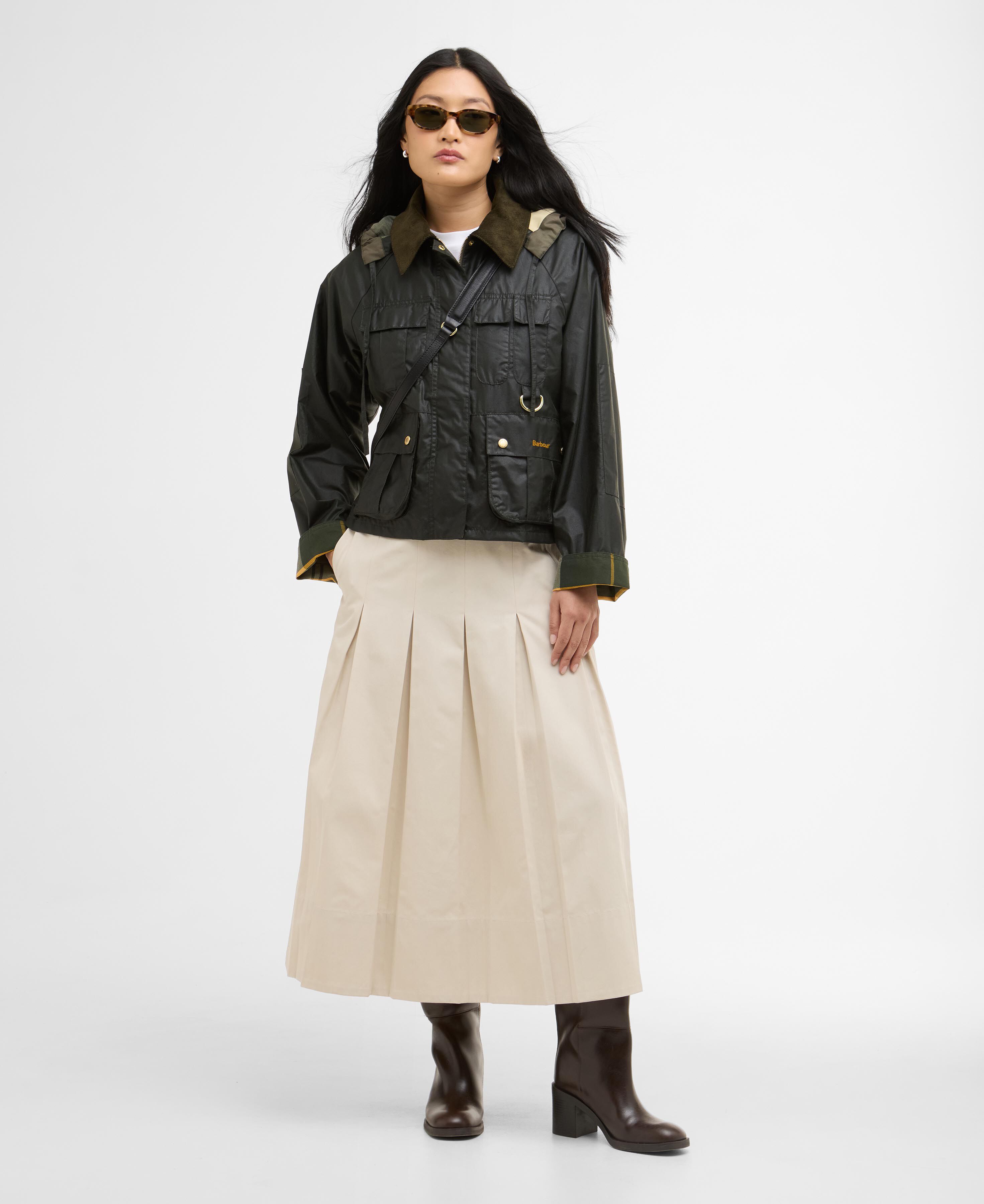 Liza Waxed Jacket Fern/Ancient