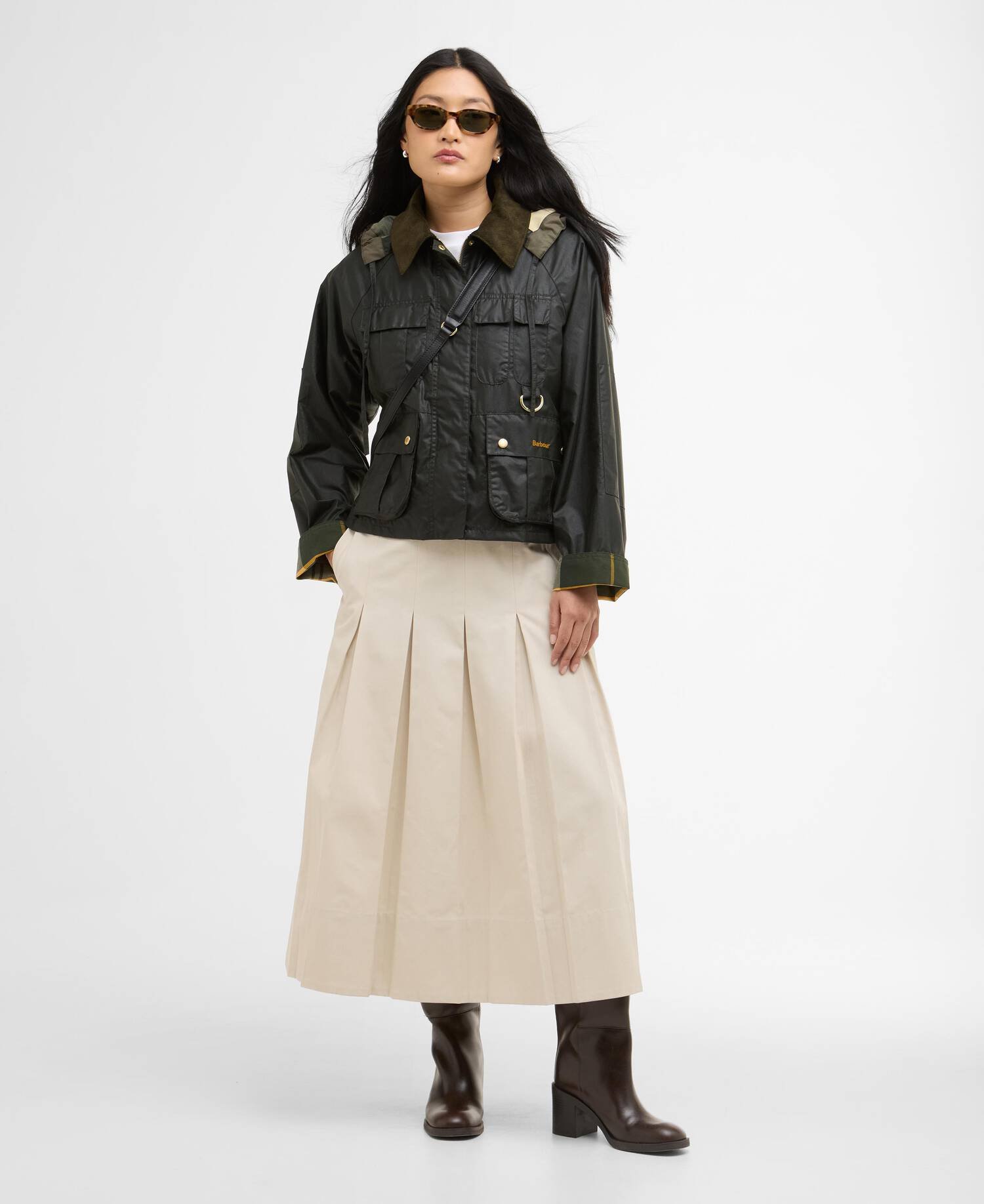Liza Waxed Jacket Fern/Ancient image number 1