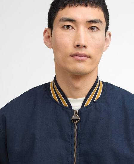 Dobson Casual Varsity Jacket Navy