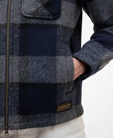 Overshirt Hailwood Tartan Fleece Navy
