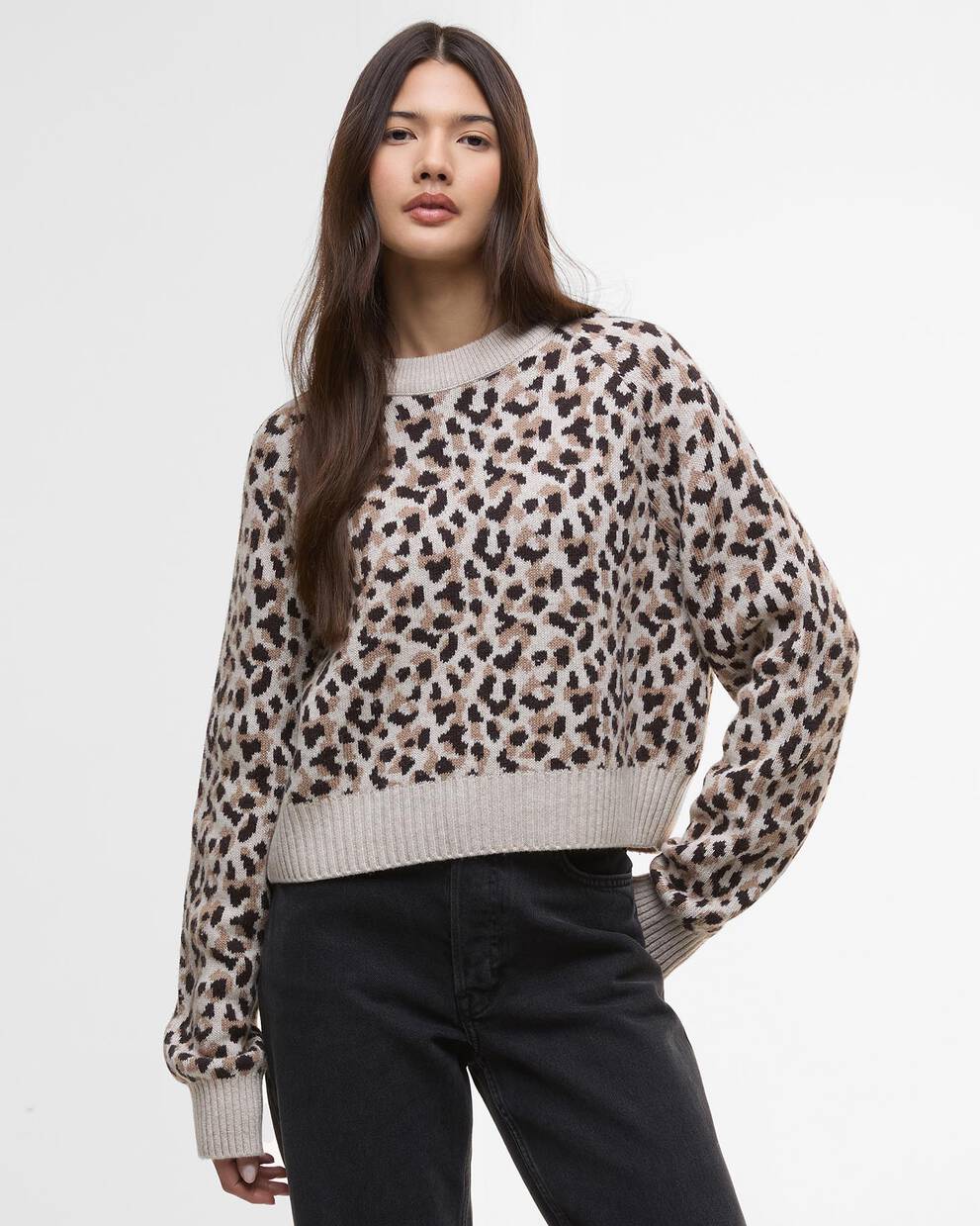 Harley Printed Crew Neck Jumper