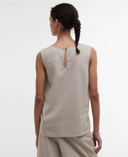 Lucy Sleeveless Blouse Light Sand Lucy Sleeveless Blouse Light Sand