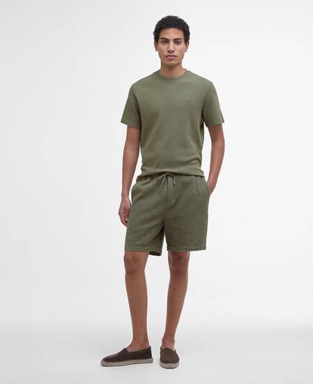 Platford Tailored Waffle T-Shirt Light Moss Platford Tailored Waffle T-Shirt Light Moss