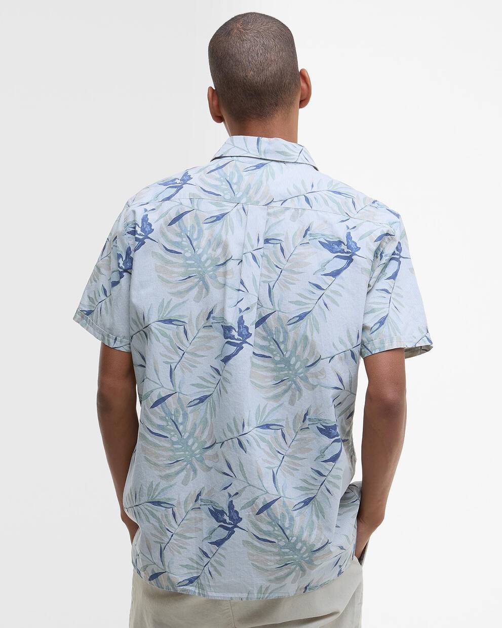 Valleyfield Palm-Print Short-Sleeved Shirt