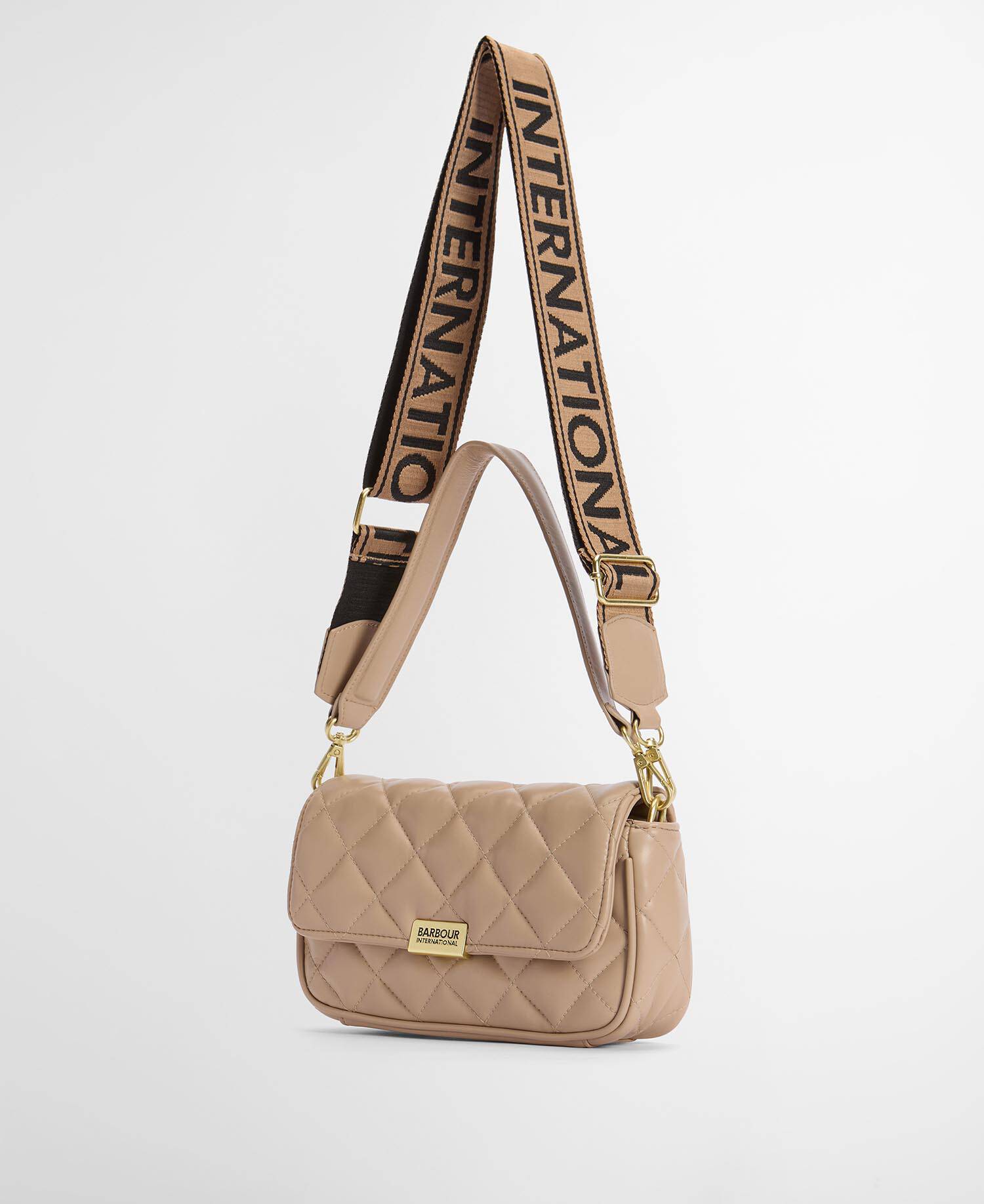 Soft Quilt Mini Soho Crossbody Bag Camel image number 7