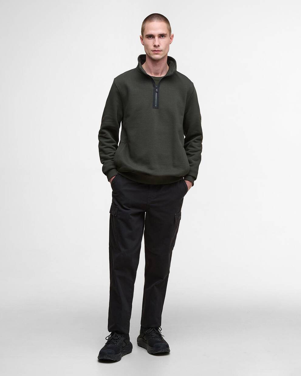 Outline Half-Zip Sweatshirt