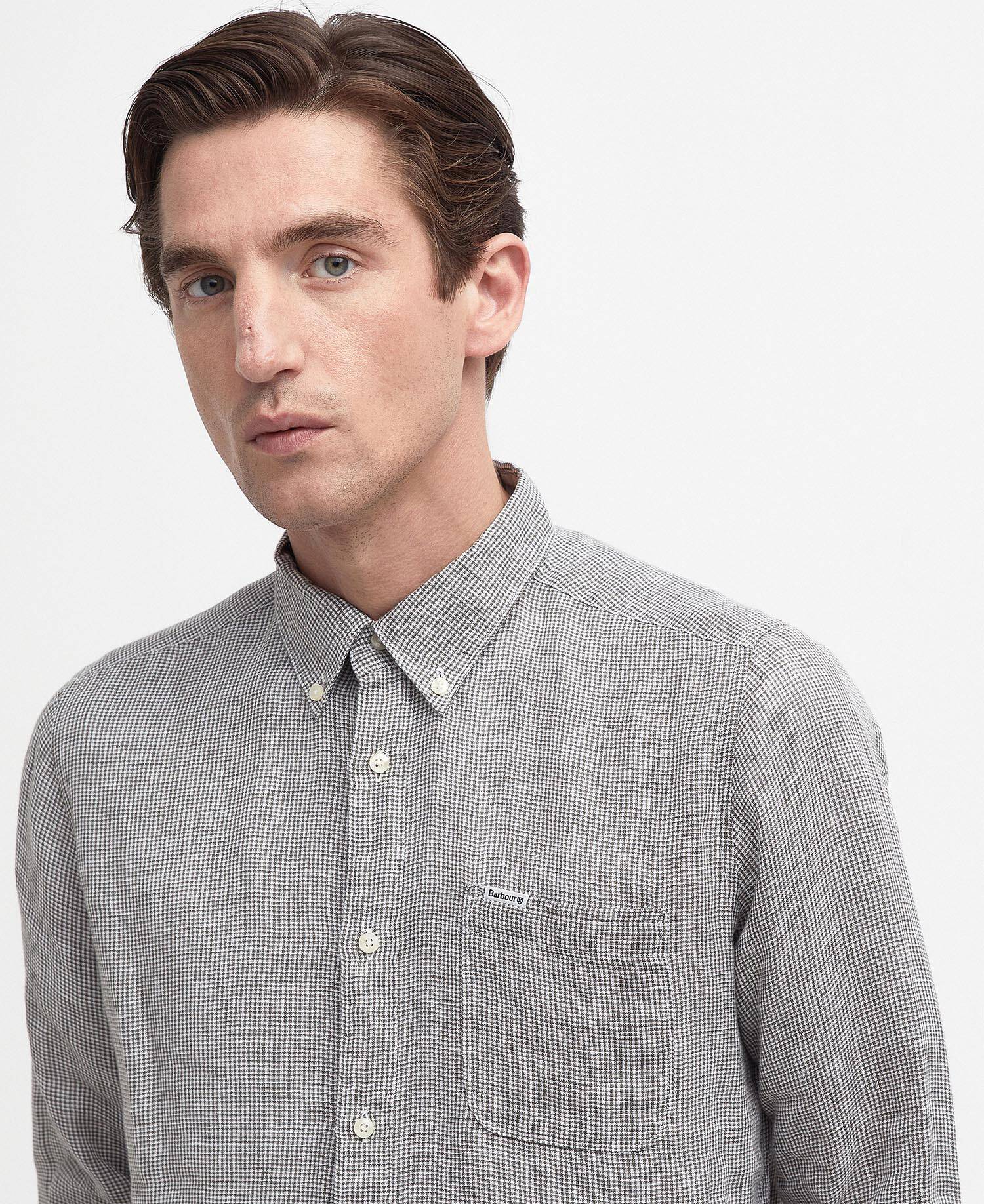 Camicia sartoriale di lino Linton image number 3
