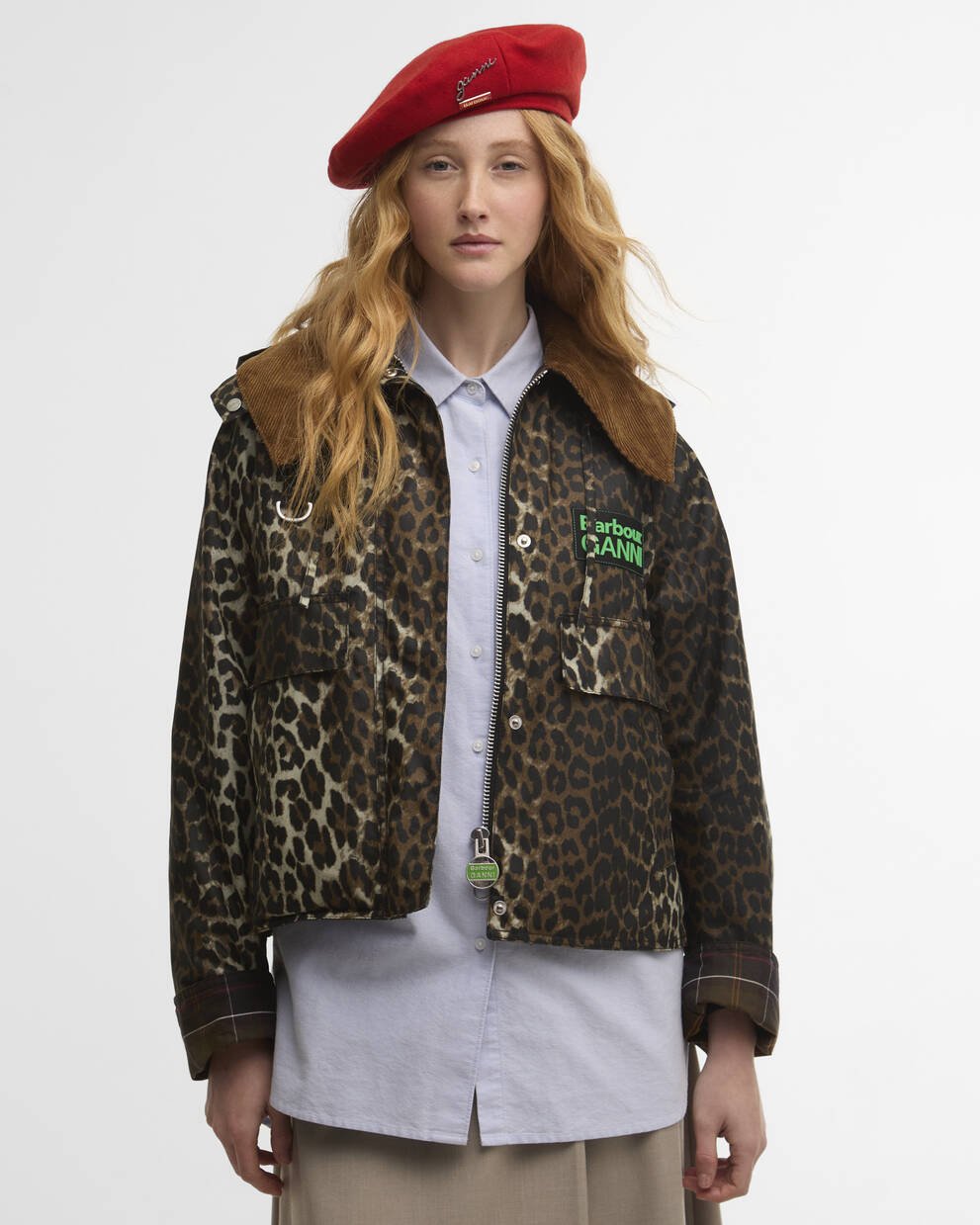 Barbour x GANNI Beret