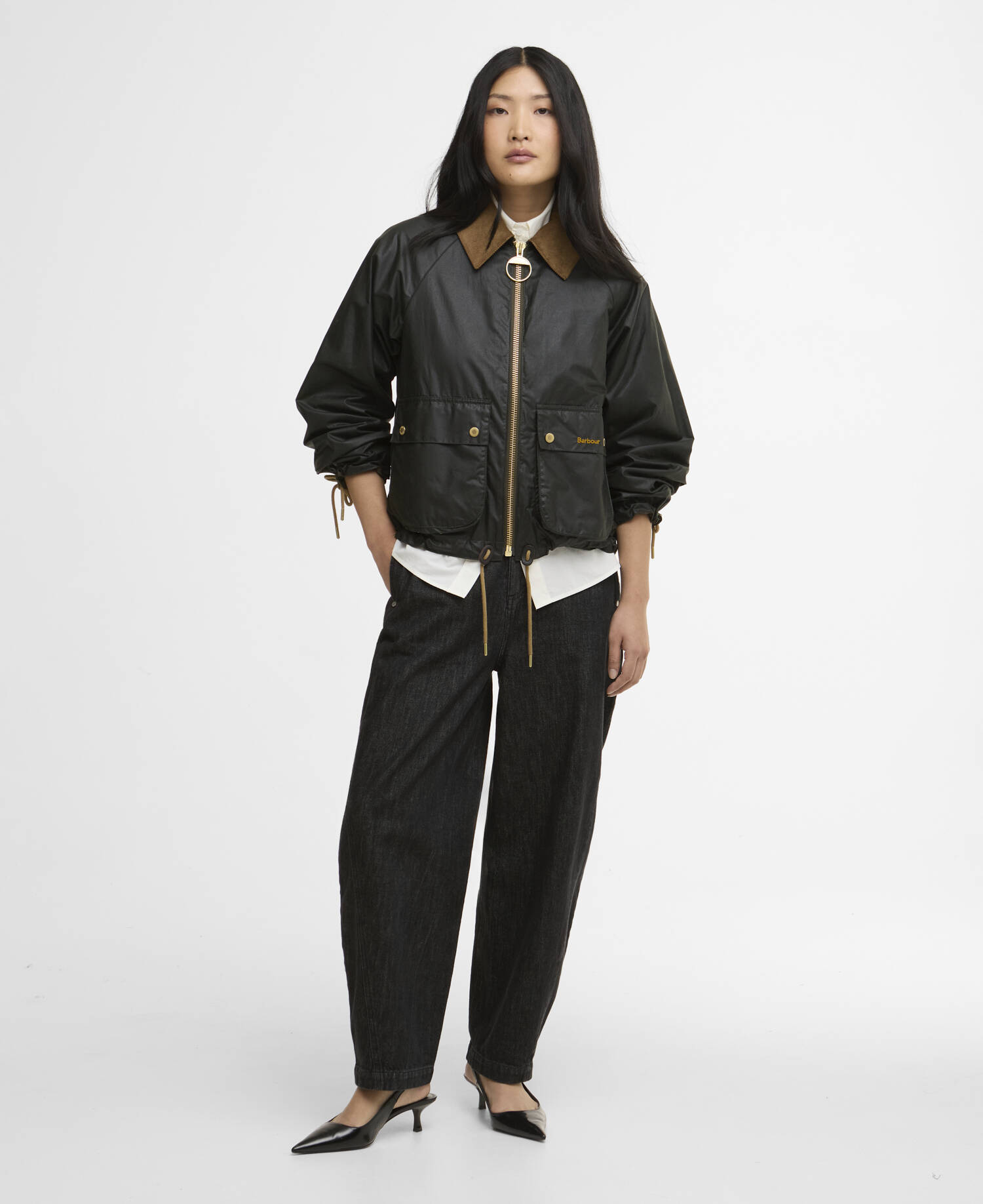 Giacca cerata Marron image number 1