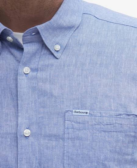 Nelson Tailored Long-Sleeved Shirt Classic Blue