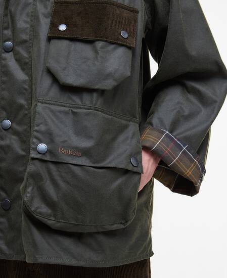 Wachsjacke Modified Solway Olive
