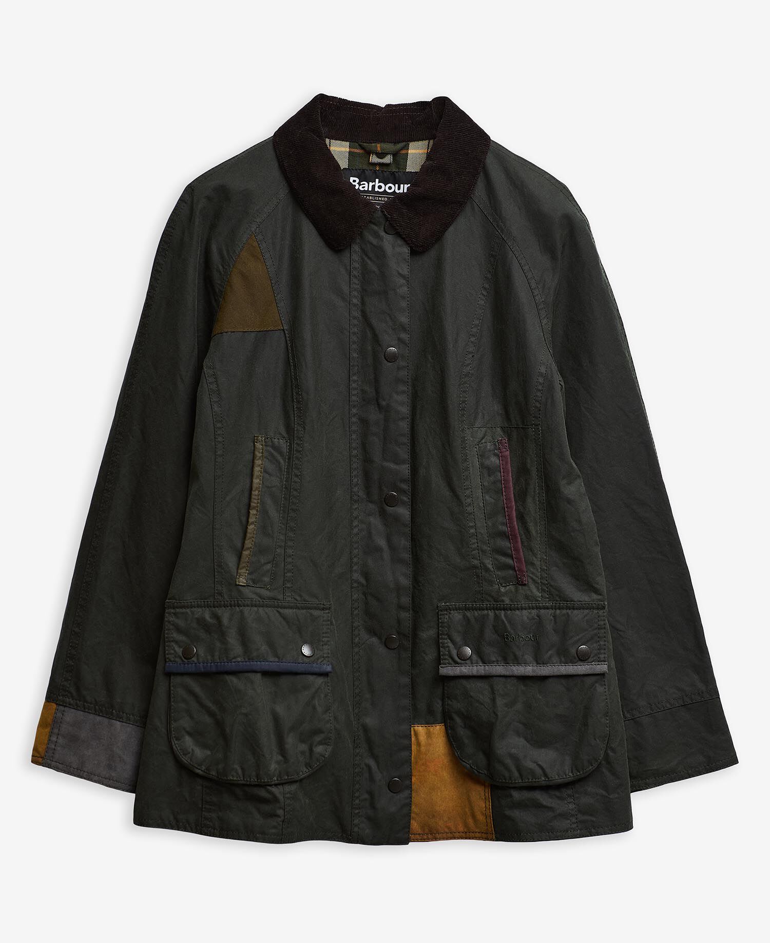 Barbour Re-Loved Beadnell Waxed Jacket - Size 14 Sage