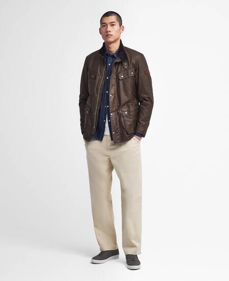 Duke Waxed Jacket Bark