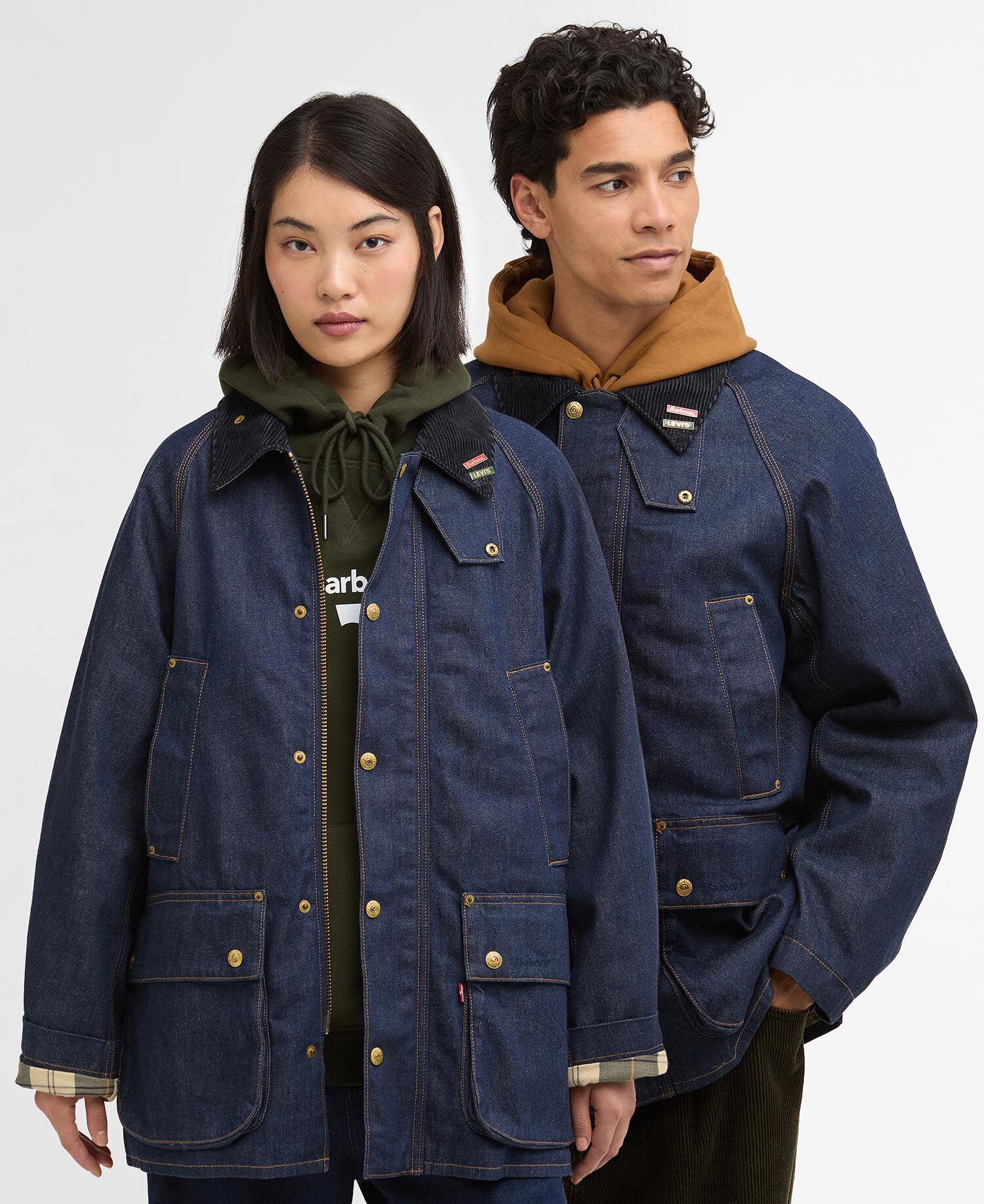 Buy Barbour x Levi's Oversized Bedale Denim Jacket for N/A 0.0