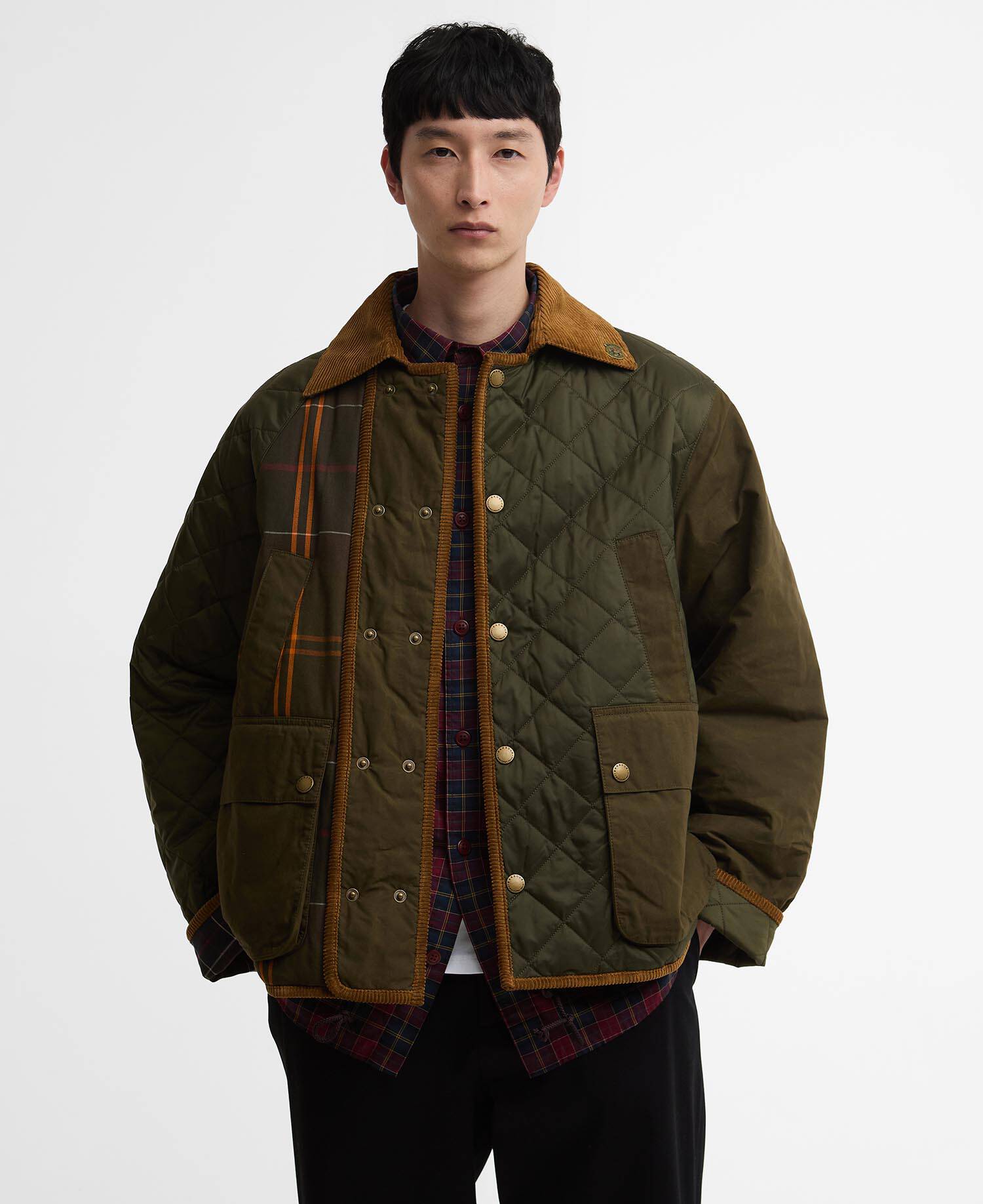 Barbour x Feng Chen Wang Fendale Quilted Jacket Olive image number 1