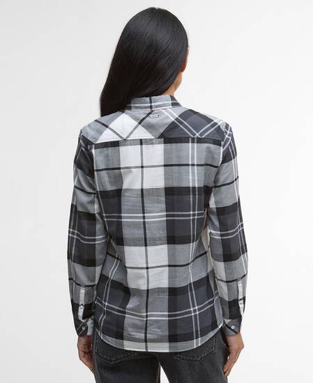 Bredon Regular Long-Sleeved Shirt Charcoal Tartan