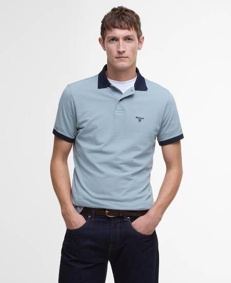 Lynmouth Tipped Polo Shirt Lead