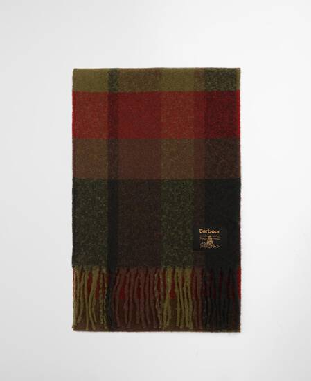 Westerdale Scarf Olive/Fired Brick