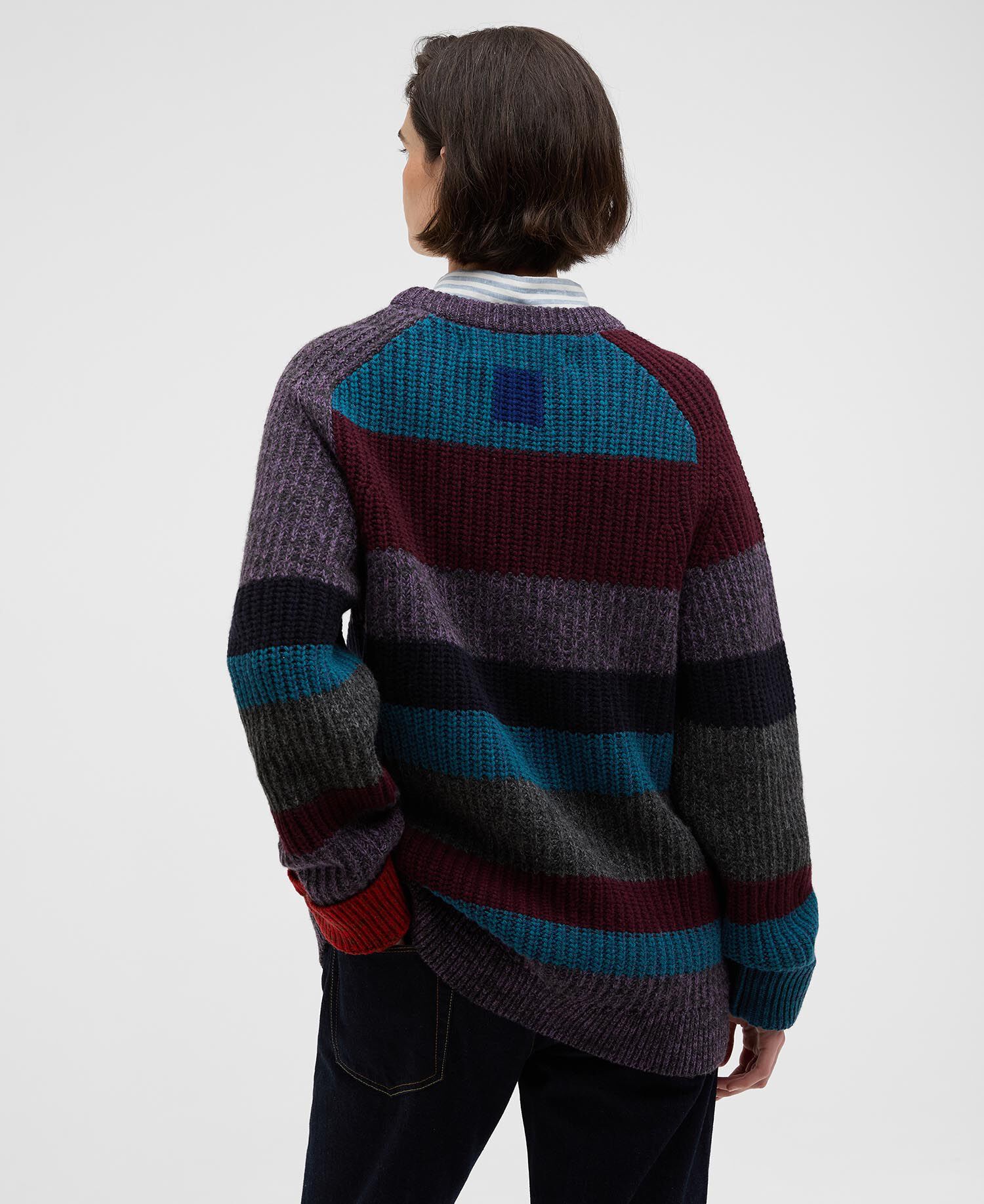 Buy Paul Smith loves Barbour Striped Wool Crew Neck Jumper for USD