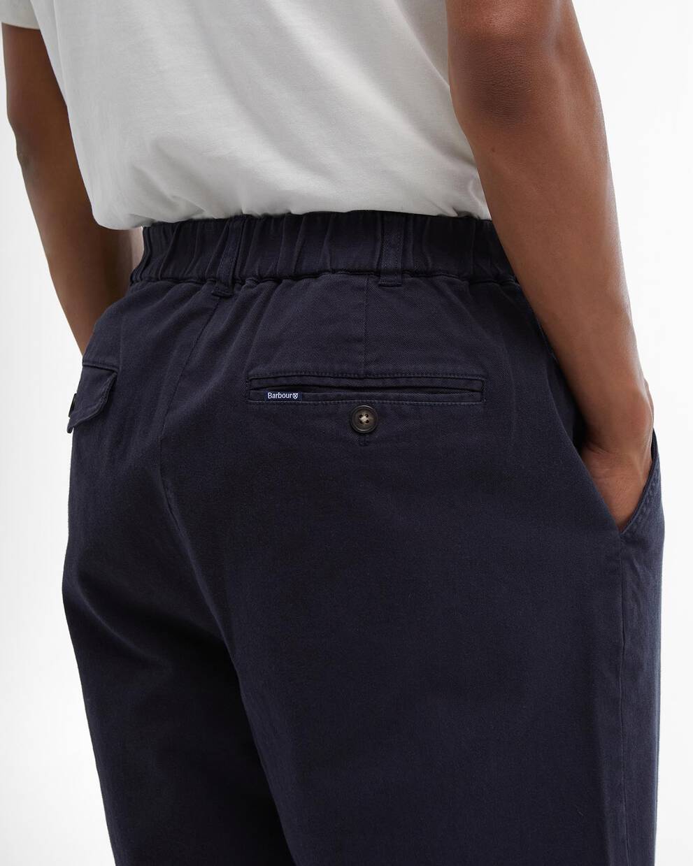 Washed Stretch Relaxed Trousers