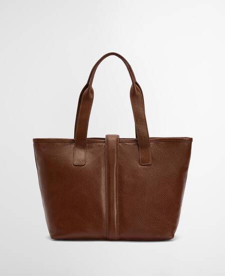 Alder Leather Tote Bag Brown